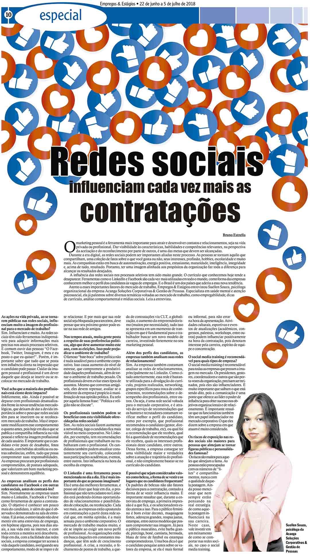 psicologia coaching redes sociais recrutamento rh