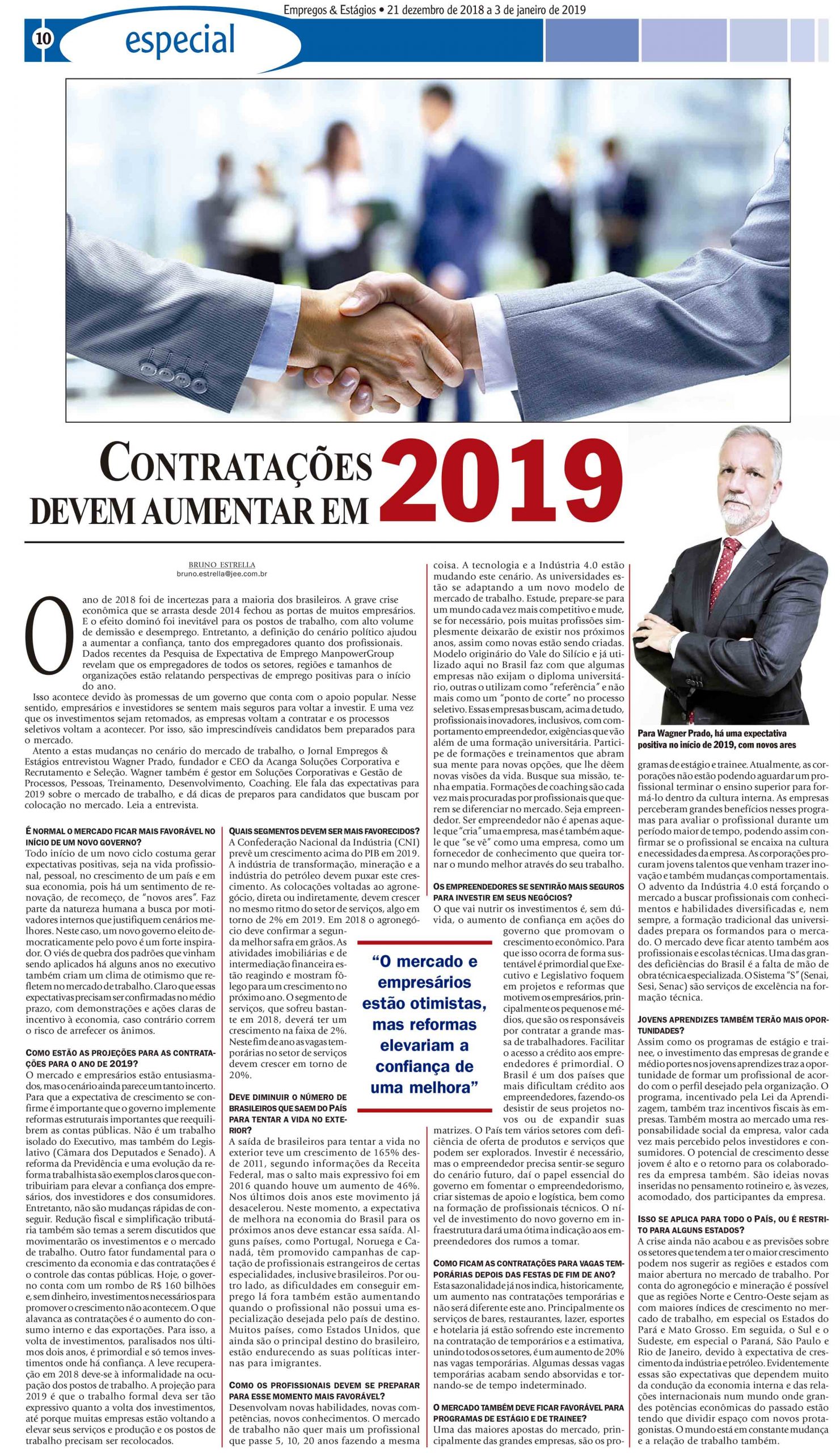 mercado de trabalho em 2019